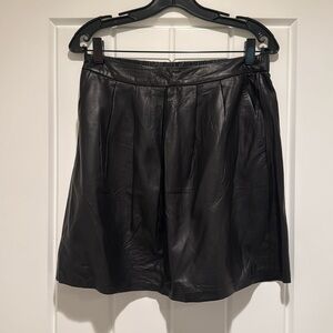 Eileen Fisher leather skirt